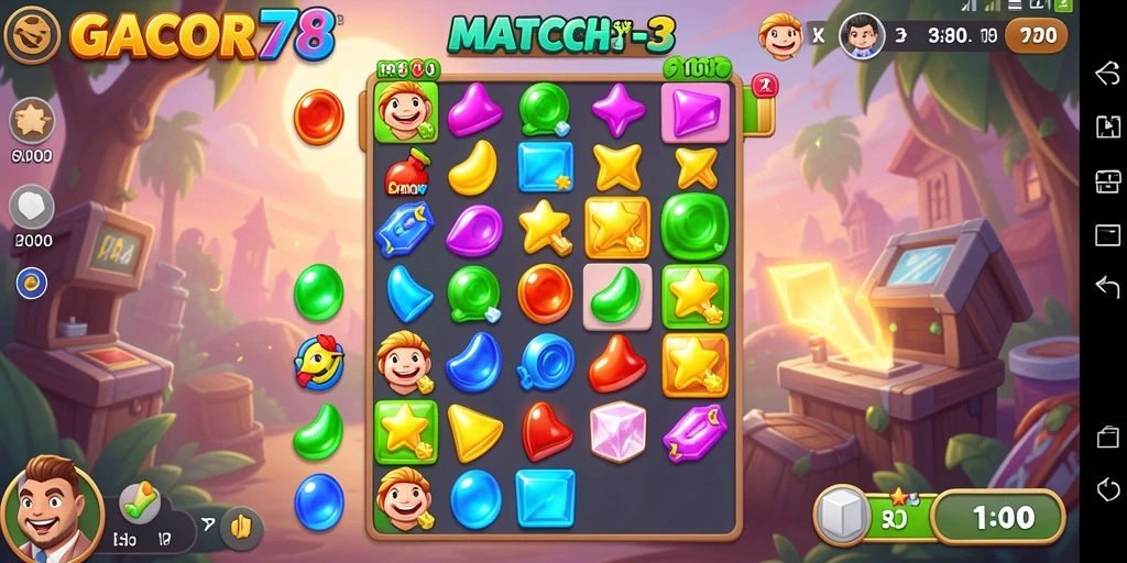 Tangkapan layar dari gameplay seru GACOR78 yang penuh warna.