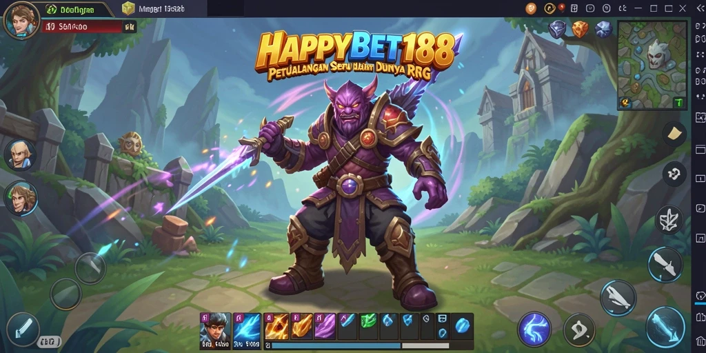 Screenshot utama dari gameplay RPG yang menarik di HAPPYBET188.