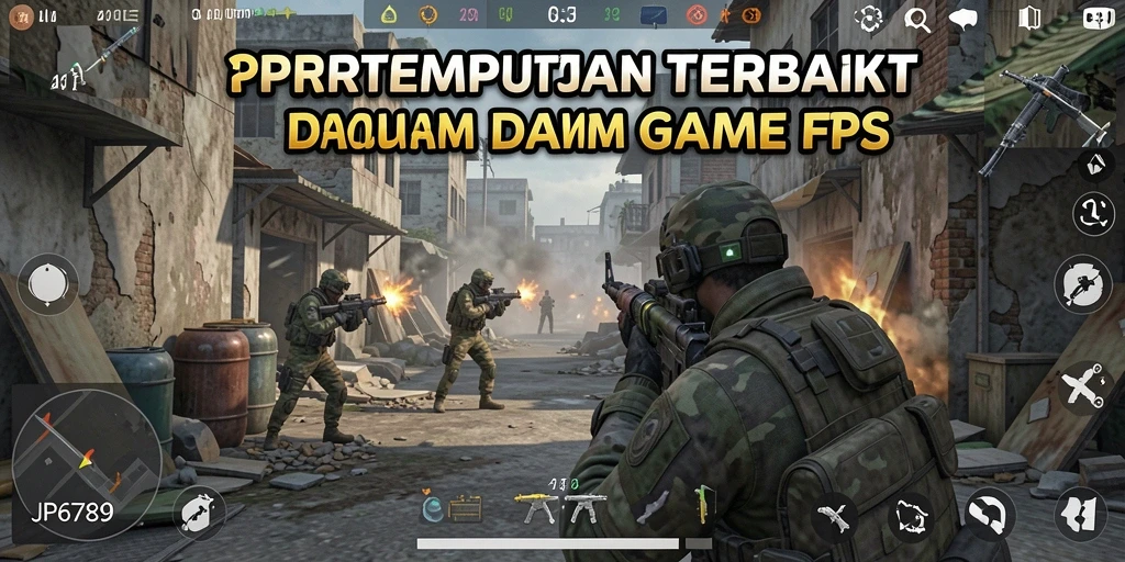 Gameplay mendebarkan dalam JP6789 yang menghadirkan aksi FPS intens.
