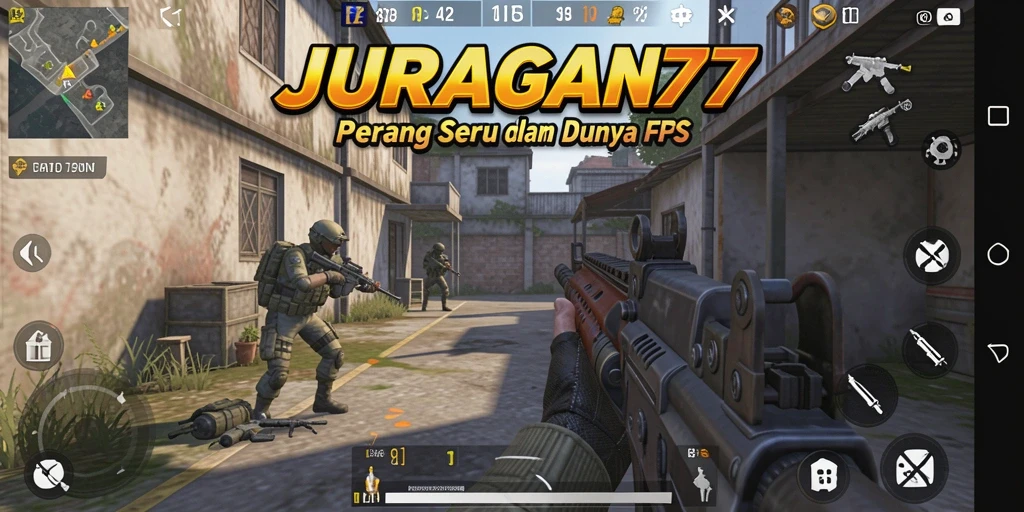 Tampilan gameplay JURAGAN77 yang penuh aksi dan strategis.