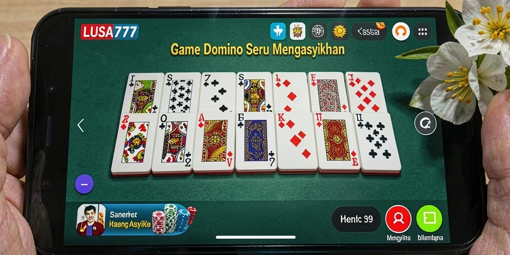 Tampilan gameplay seru di LUSA777 dengan berbagai mode permainan Domino.