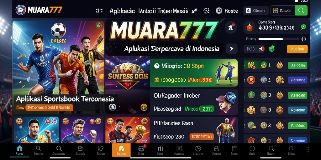 Tampilan aplikasi MUARA777 yang menarik untuk taruhan olahraga.