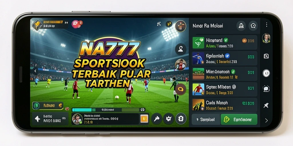 Screenshot utama NA777 menampilkan fitur taruhan olahraga yang menarik.