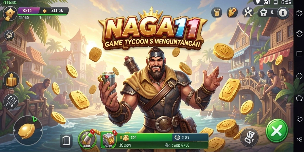 Screenshot NAGA11 menunjukkan keseruan gameplay Tycoon yang mendebarkan.