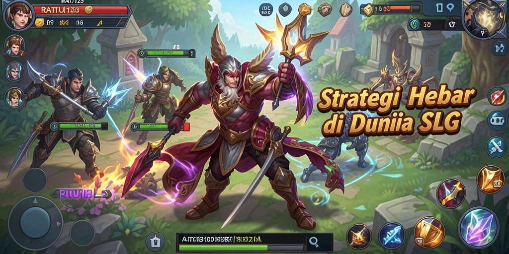 Tampilan gameplay menegangkan saat membangun strategi kemenangan.