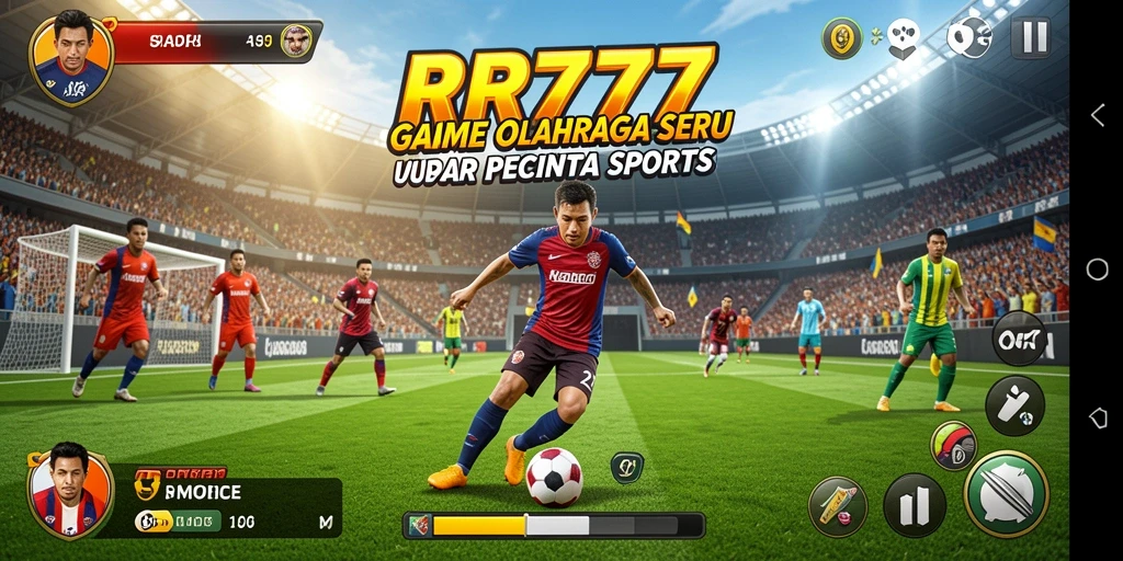 Tampilan dinamis gameplay <strong>RR777</strong> yang menampilkan berbagai olahraga.