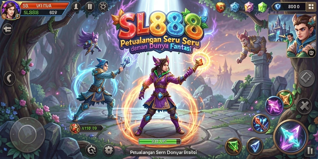 Tampilan utama gameplay SL888 yang menampilkan petualangan menegangkan.